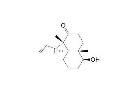 2(1H)-Naphthalenone, octahydro-5-hydroxy-1,4a-dimethyl-1-(2-propenyl)-, (1.alpha.,4a.beta.,5.beta.,8a.alpha.)-(.+-.)-