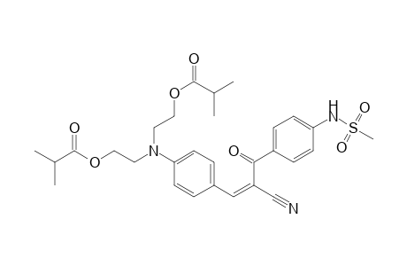 Propanoic acid, 2-methyl-, [[4-[(2-cyano-3-[4-[(methylsulfonyl)amino]phenyl]-3-oxo-1-propen-1-yl]phenyl]imino]di-2,1-ethanediyl ester