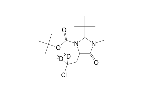 tert-Butyl 2-tert-butyl-5-(2-chloroethyl)-3-methyl-4-oxo-1-imidazolidinecarboxylate
