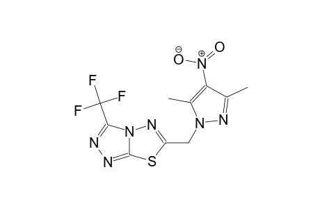 6-[(3,5-dimethyl-4-nitro-1H-pyrazol-1-yl)methyl]-3-(trifluoromethyl)[1,2,4]triazolo[3,4-b][1,3,4]thiadiazole