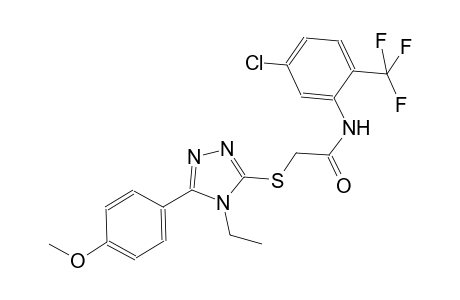 N-[5-chloro-2-(trifluoromethyl)phenyl]-2-{[4-ethyl-5-(4-methoxyphenyl)-4H-1,2,4-triazol-3-yl]sulfanyl}acetamide