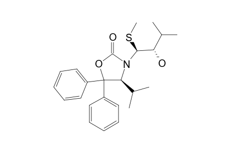 (S)-3-[(1S,2S)-2-HYDROXY-3-METHYL-1-(METHYLSULFANYL)-BUTYL]-4-ISOPROPYL-5,5-DIPHENYLOXAZOLIDIN-2-ONE