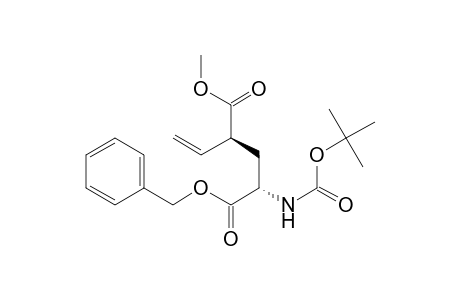 1-Benzyl 5-Methyl- 2(S)-[(tert-Butoxycarbonyl)amino]-4(R/S)-ethenylpentanedioate