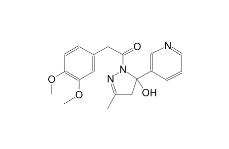 1-[(3,4-dimethoxyphenyl)acetyl]-3-methyl-5-(3-pyridinyl)-4,5-dihydro-1H-pyrazol-5-ol