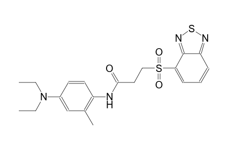 propanamide, 3-(2,1,3-benzothiadiazol-4-ylsulfonyl)-N-[4-(diethylamino)-2-methylphenyl]-
