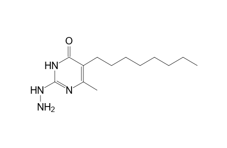 2,4(1H,3H)-Pyrimidinedione, 6-methyl-5-octyl-, 2-hydrazone