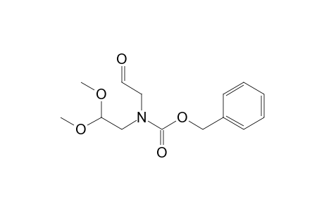 (phenylmethyl) N-(2,2-dimethoxyethyl)-N-(2-oxidanylideneethyl)carbamate