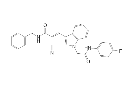 (2E)-N-benzyl-2-cyano-3-{1-[2-(4-fluoroanilino)-2-oxoethyl]-1H-indol-3-yl}-2-propenamide