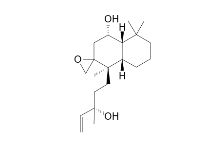 (+)-(1S,4S,4aR,8aS)-4-((3S)-3-Hydroxy-3-methyl-4-pentenyl)-4a,8,8-trimethyl-3-spiro-2'-oxirandecahydro-1-naphthalenol