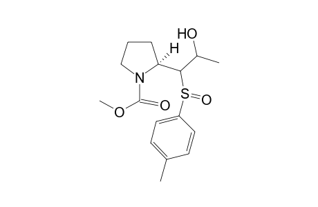 Methyl 2-(2-Hydroxy-1-p-tolylsulfinylpropyl)pyrridiline-1-carboxylate