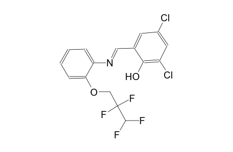 2,4-dichloro-6-((E)-{[2-(2,2,3,3-tetrafluoropropoxy)phenyl]imino}methyl)phenol