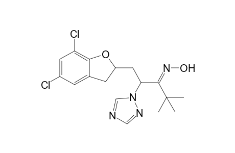 3-Pentanone, 1-(5,7-dichloro-2,3-dihydro-2-benzofuranyl)-4,4-dimethyl-2-(1H-1,2,4-triazol-1-yl)-, oxime