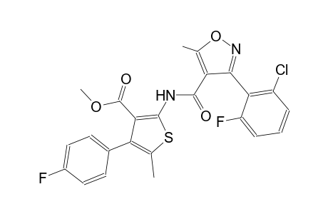 methyl 2-({[3-(2-chloro-6-fluorophenyl)-5-methyl-4-isoxazolyl]carbonyl}amino)-4-(4-fluorophenyl)-5-methyl-3-thiophenecarboxylate