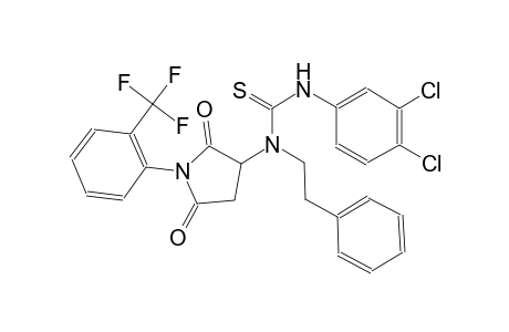 N'-(3,4-dichlorophenyl)-N-{2,5-dioxo-1-[2-(trifluoromethyl)phenyl]-3-pyrrolidinyl}-N-(2-phenylethyl)thiourea