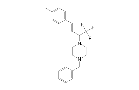 1-BENZYL-4-[(E)-3-(4-METHYLPHENYL)-1-(TRIFLUOROMETHYL)-2-PROPENYL]-PIPERAZINE