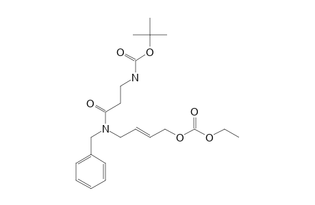 N-TERT.-BUTYLOXYCARBONYL-BETA-ALANYL-[N-BENZYL-N-[4-ETHOXYCARBONYLOXY-(2E)-BUTEN-1-YL]]-AMIDE;MAJOR-ROTAMER