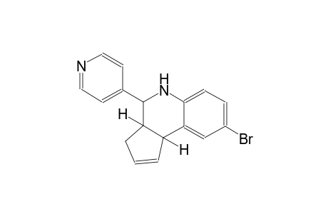 3H-cyclopenta[c]quinoline, 8-bromo-3a,4,5,9b-tetrahydro-4-(4-pyridinyl)-, (3aS,4R,9bR)-