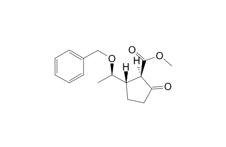 2-Methoxycarbonyl-3-(1-benzyloxyethyl)cyclopentanone