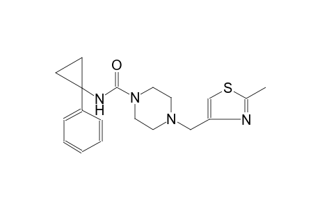 1-piperazinecarboxamide, 4-[(2-methyl-4-thiazolyl)methyl]-N-(1-phenylcyclopropyl)-