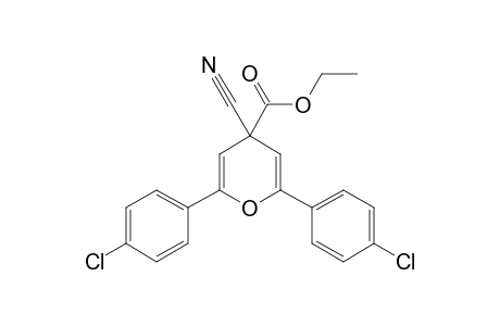 2,6-DI-(4-CHLOROPHENYL)-4-CYANO-4-ETHOXYCARBONYL-4H-PYRAN