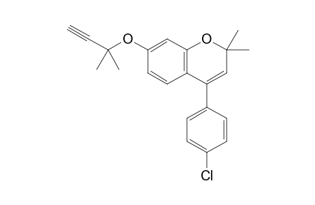 2,2-Dimethyl-7-(2-methylbut-3-yn-2-yloxy)-4-(4-chlorophenyl)-2H-chromene