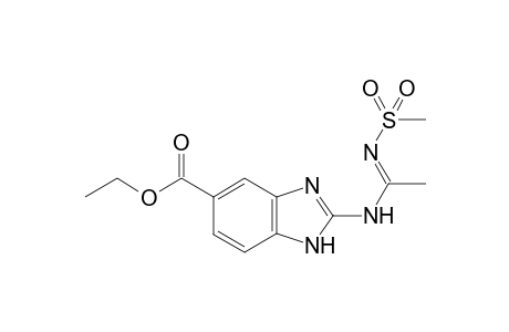Ethyl (E)-2-[N'-(methylsulfonyl)acetimidamido]-1H-benzimidazole-5-carboxylate