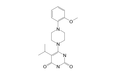 6-[4-(2-METHOXYPHENYL-1-PIPERAZINYL)-5-ISOPROPYL-URACIL