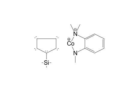 Cobalt, trimethylsilylcyclopentadienyl-(N,N,N'-trimethyl)-o-phenylenediamine-N'-o-