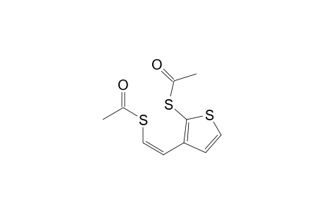 (Z)-2-Acetylthio-3-(2-acetylthioethenyl)thiophene