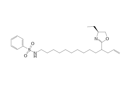 (S)-4-Ethyl-2-[1-allyl-11-(N-phenylsulfonylamino)undecyl]-4,5-dihydrooxazoline