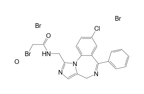 1-(2-Bromoacetamidomethyl)-8-chloro-6-phenyl-4H-imidazo[1,5-a][1,4]-benzodiazepine Dihydrobromide Hydrate