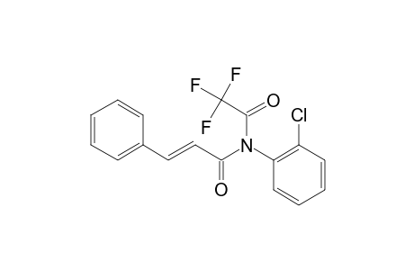 N-(2-Chlorophenyl)-3-phenyl-2-propenamide, N-trifluoroacetyl-