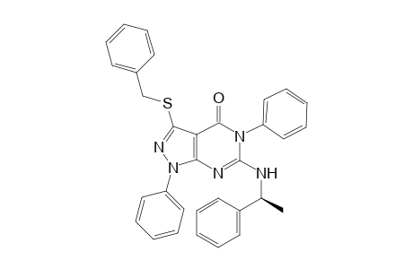 (S)-3-(benzylthio)-1,5-diphenyl-6-(1-phenylethylamino)-1H-pyrazolo[3,4-d]pyrimidin-4(5H)-one