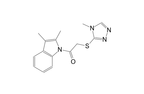 2-(2,3-dimethyl-1H-indol-1-yl)-2-oxoethyl 4-methyl-4H-1,2,4-triazol-3-yl sulfide