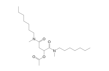 Acetic acid, 1,2-bis(heptylmethylcarbamoyl)ethyl ester