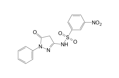 3-[(m-nitrophenylsulfonyl)amino]-1-phenyl-2-pyrazolin-5-one