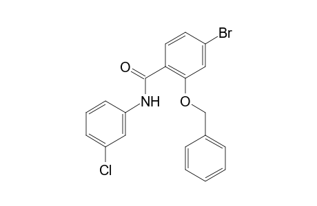 2-Benzyloxy-4-bromo-N-(3-chlorophenyl)benzamide