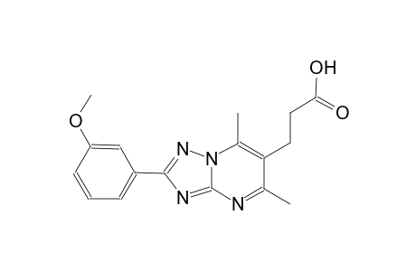 [1,2,4]triazolo[1,5-a]pyrimidine-6-propanoic acid, 2-(3-methoxyphenyl)-5,7-dimethyl-