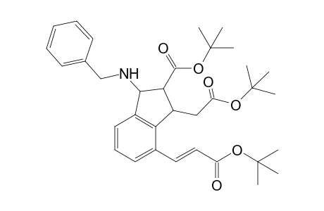 t-Butyl 1-(benzylamino)-3-[(t-butoxycarbonyl)methyl]-4-[2'-(t-butoxycarbonyl)ethenyl]-2-indanecarboxylate