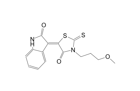 (3Z)-3-[3-(3-methoxypropyl)-4-oxo-2-thioxo-1,3-thiazolidin-5-ylidene]-1,3-dihydro-2H-indol-2-one