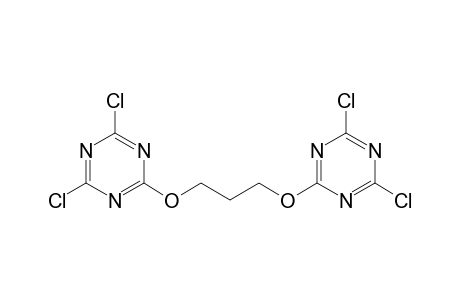 2,4-Dichloro-6-{3-[(4,6-dichloro-1,3,5-triazin-2-yl)oxy]propoxy}-1,3,5-triazine