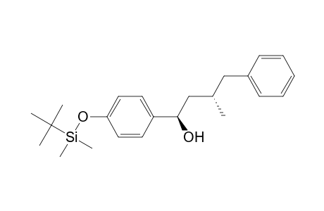 (1R*,3S*)-1-[4-[(tertButyldimethylsilyl)oxy]phenyl]-3-methyl-4-phenylbutan-1-ol