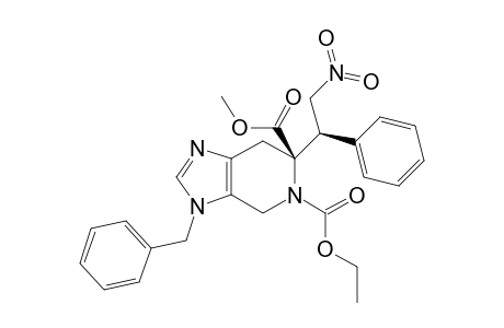 Methyl (R)-3-benzyl-5-(ethoxycarbonyl)-6-[(R)-2'-nitro-1'-phenylethyl]-4,5,6,7-tetrahydro-3H-imidazo[4,5-c]pyridine-6-carboxylate