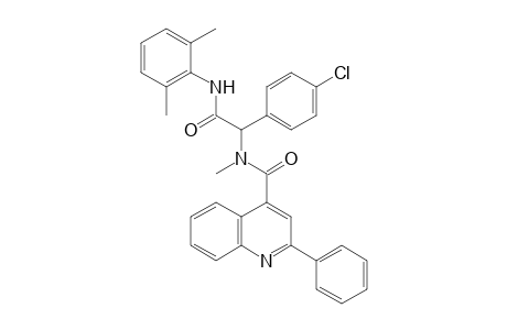 N-[1-(4-chlorophenyl)-2-(2,6-dimethylanilino)-2-keto-ethyl]-N-methyl-2-phenyl-cinchoninamide