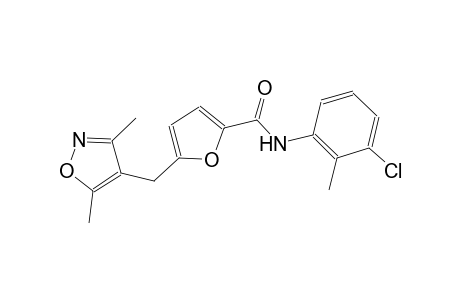 N-(3-chloro-2-methylphenyl)-5-[(3,5-dimethyl-4-isoxazolyl)methyl]-2-furamide