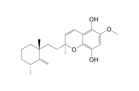 (2S)-2-[2-[(1R,3R)-1,3-dimethyl-2-methylene-cyclohexyl]ethyl]-6-methoxy-2-methyl-chromene-5,8-diol