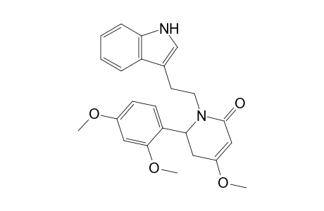 5,6-Dihydro-6-(2',4'-dimethoxyphenyl)-1-[2'-(indol-3"-yl)ethyl]-4-methoxypyridin-2(1H)-one