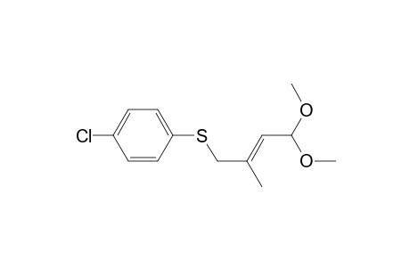 1-Chloranyl-4-[(E)-4,4-dimethoxy-2-methyl-but-2-enyl]sulfanyl-benzene
