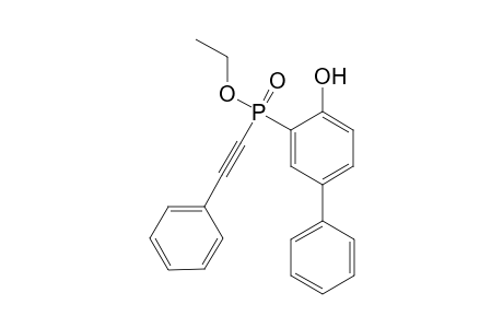 Ethyl 5-phenyl-2-hydroxyphenyl(phenylethynyl)-phosphinate