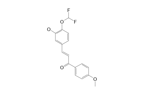 (E)-3-[4-(DIFLUOROMETHOXY)-3-HYDROXYPHENYL]-1-(4-METHOXYPHENYL)-PROP-2-EN-1-ONE